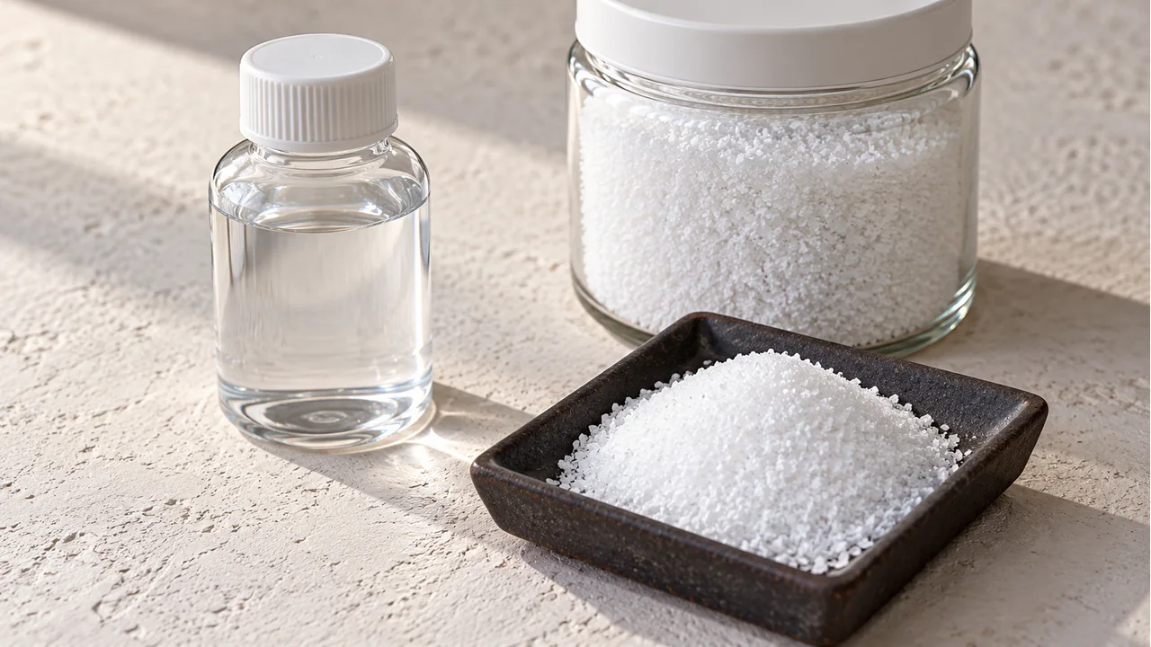 Water-treatment material samples and the material sample