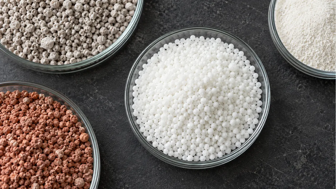 Fertilizer material samples and the material sample