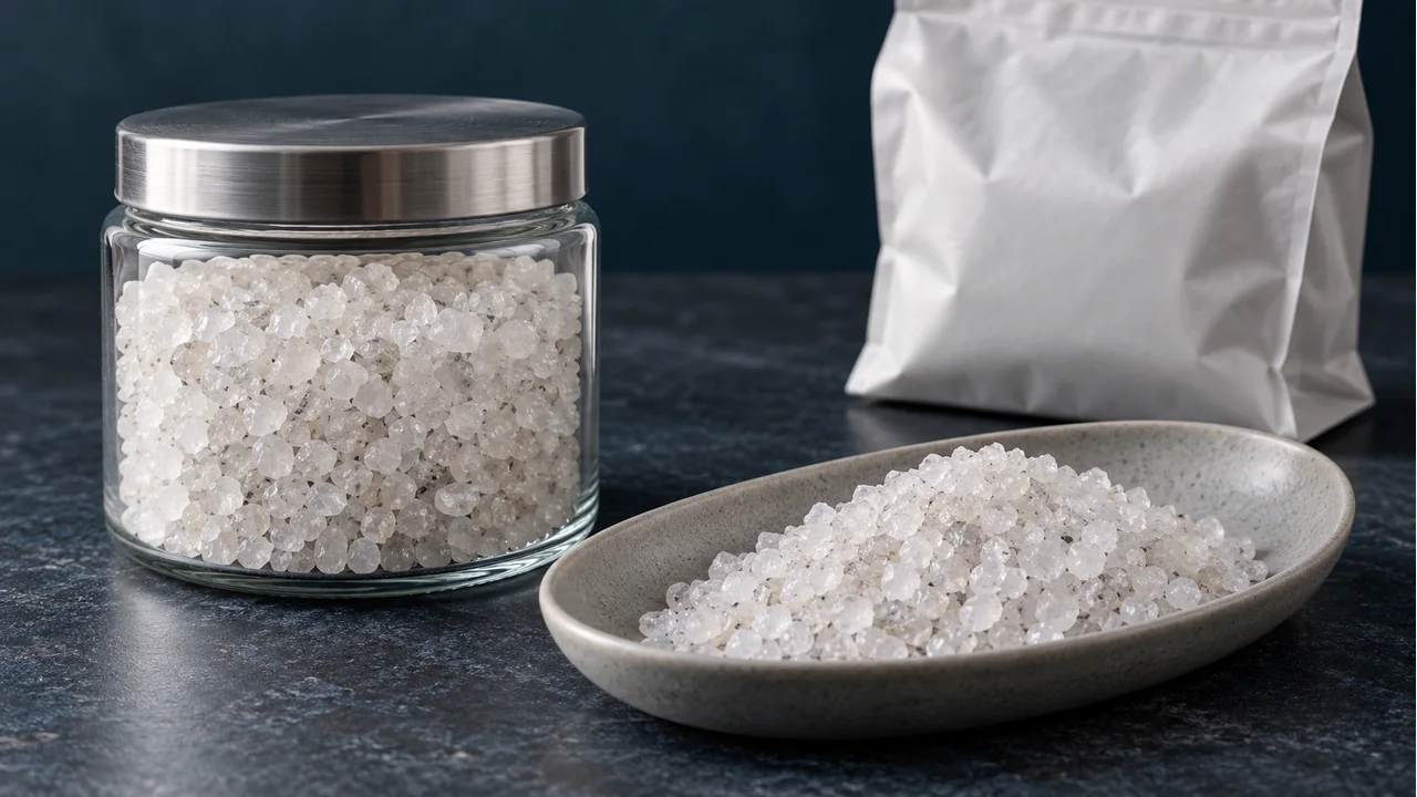 Quartz grains with plain sample packaging