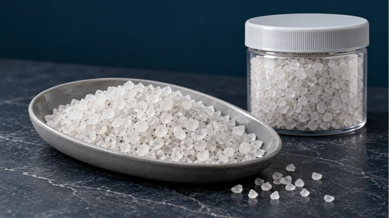 Quartz filter-media grains with plain sample packaging