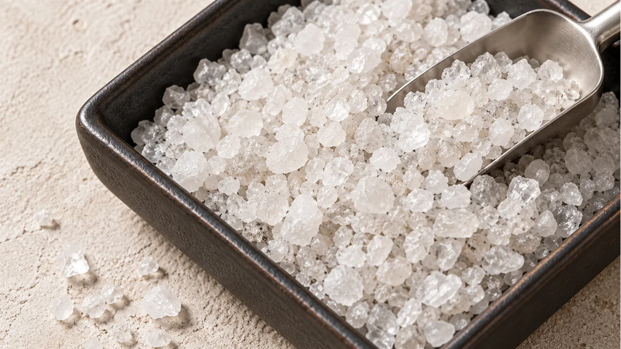 Close view of quartz filter-media grains