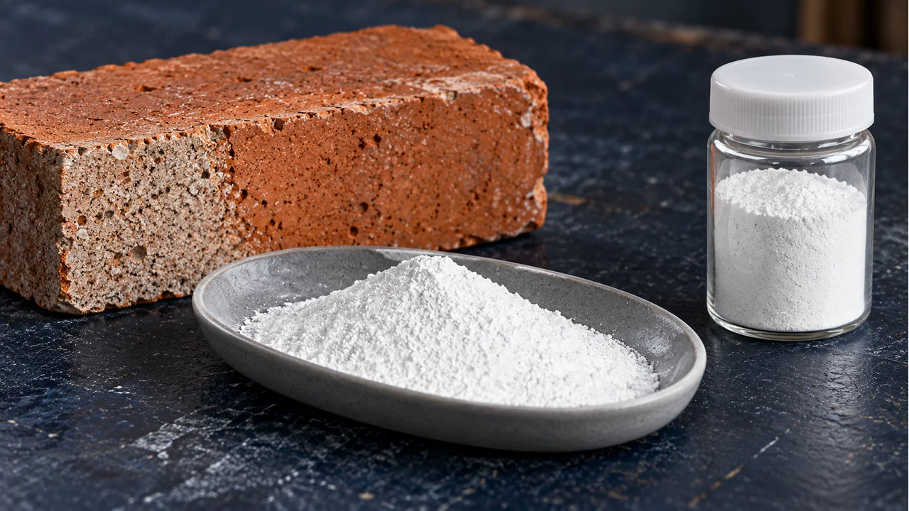 Brick samples and the material sample