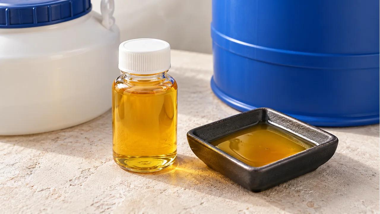 Emulsifier material samples and the material sample